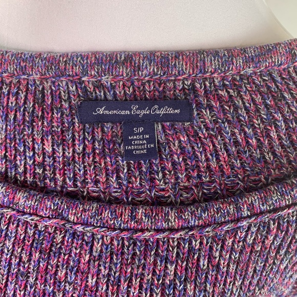 American Eagle purple and pink sweater - Picture 13 of 14